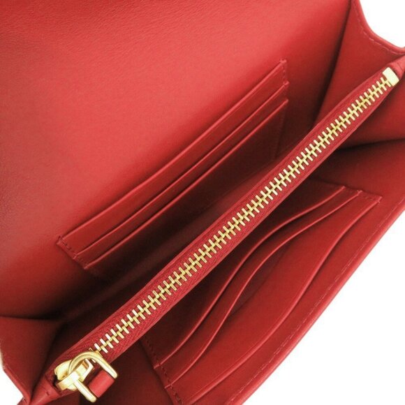 PRADA Red Leather Wallet - Picture 6 of 9